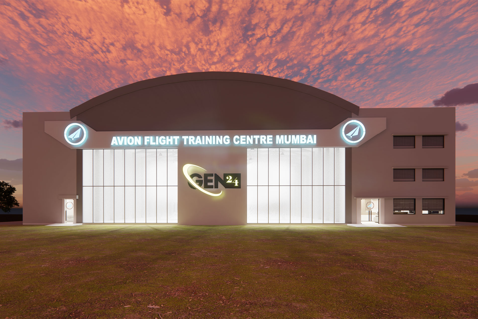 Avion Flight Training Centre Mumbai render